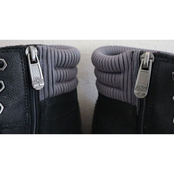 Timberland A2KQZ Women's Sz 6 Black Cervina Valley WR Leather Hiking Boots - Picture 6 of 10